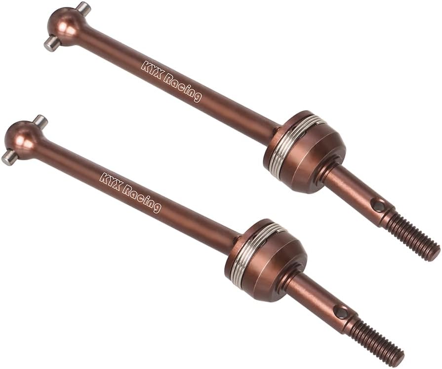 KYX Racing Hard Steel Rear Drive Shaft Upgrades Parts Accessories for 1/10 RC Crawler Tamiya DT04