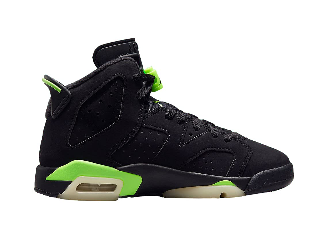 Jordan Youth Air 6 Retro GS 384665 003 Electric Green - Size 4Y