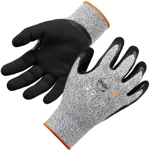 MOLLIFII Gray S Nitrile-Coated Cut-Resistant Gloves A3 Level PK-12
