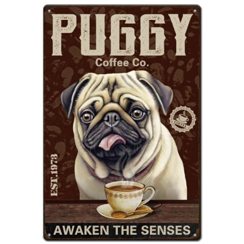 pO uLŔ AJG Pug DoggW Ŕ g̊Ŕ re[WŔ |X^[ IWifUC EH[A[g ʔǏ ǑŔ Ǌ| o[  O 20X30cm