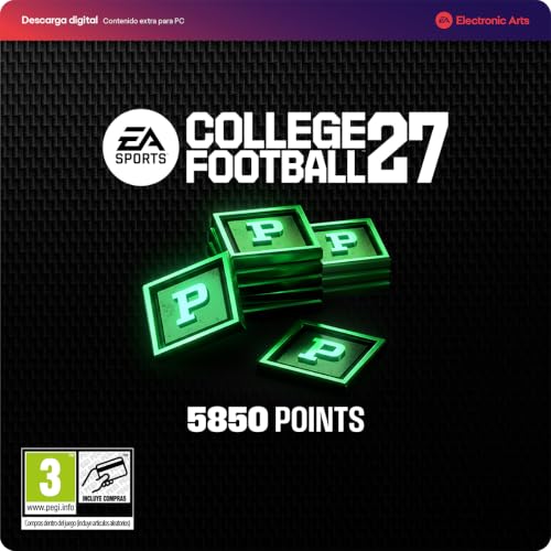 EA SPORTS College Football 27 de 5850 puntos para PC con código de descarga rápida en EA App
