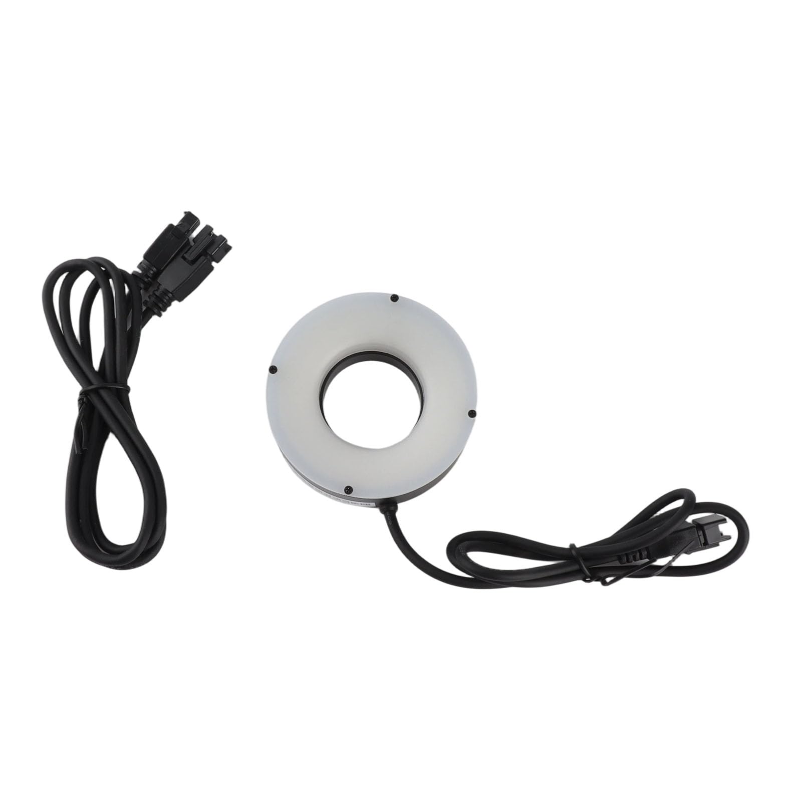 Akozon Luz LED para Microscopio, 24V, Alto Brillo, para Cámara de Microscopio Estéreo Binocular, Iluminación Uniforme, Aleación de Aluminio