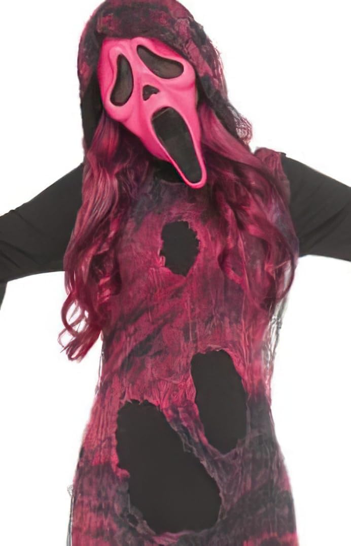 Fun World Officially Licensed Ghost Face Pink Gauze Child Costume(Medium, 8-10)