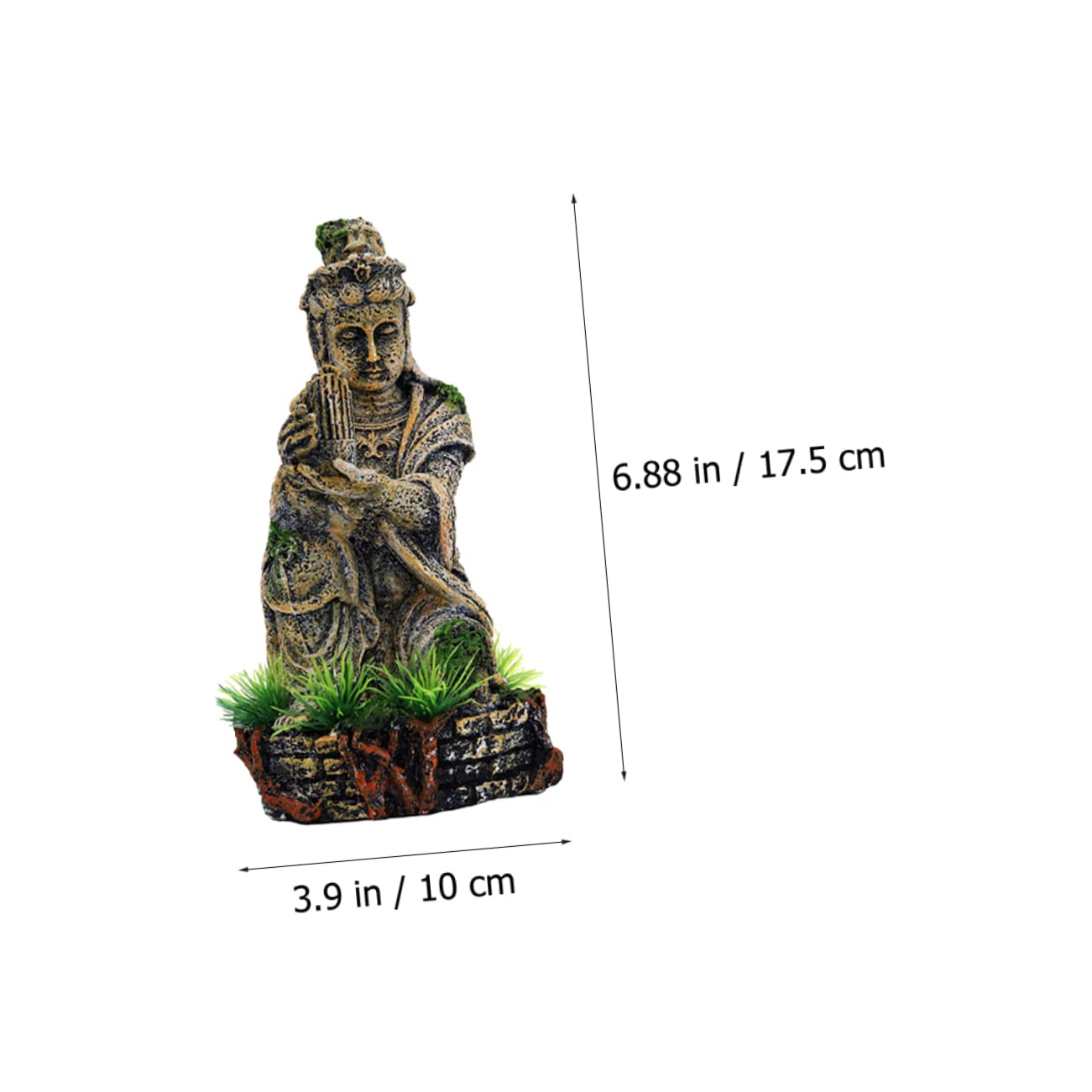 TOYANDONA Scultura Simulazione per Acquario Decorazione per Pesci Ornamentali Nascosti Scultura Ornamentale Decorazioni per Scene Acquario Design Realistico e Durevole Stabile per Acquari