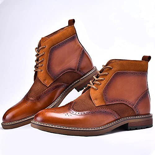 Image of Arkbird Chelsea Ankle Boots for Men Genuine Leather Oxford Casual and Formal Dress Boot