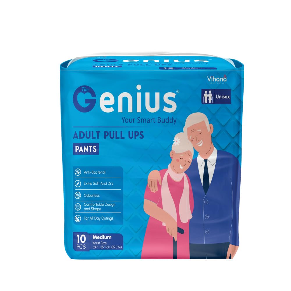 THEGENIUS Adult Pant Styles Diapers Medium (24"- 35") Extra Soft With Odour Lock - Unisex Diapers (M, 30) (B0CBLWHF7L) Amazon Price History, Amazon Price Tracker