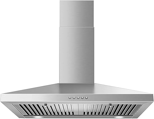 SNDOAS Campana extractora de 30 pulgadas, campana extractora de acero inoxidable para montaje en pared de 30 pulgadas, ventilación de estufa estilo