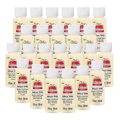 Image of Apple Barrel Acrylic Paint, Antique White (Pack of 24) 2 oz, 20505EB