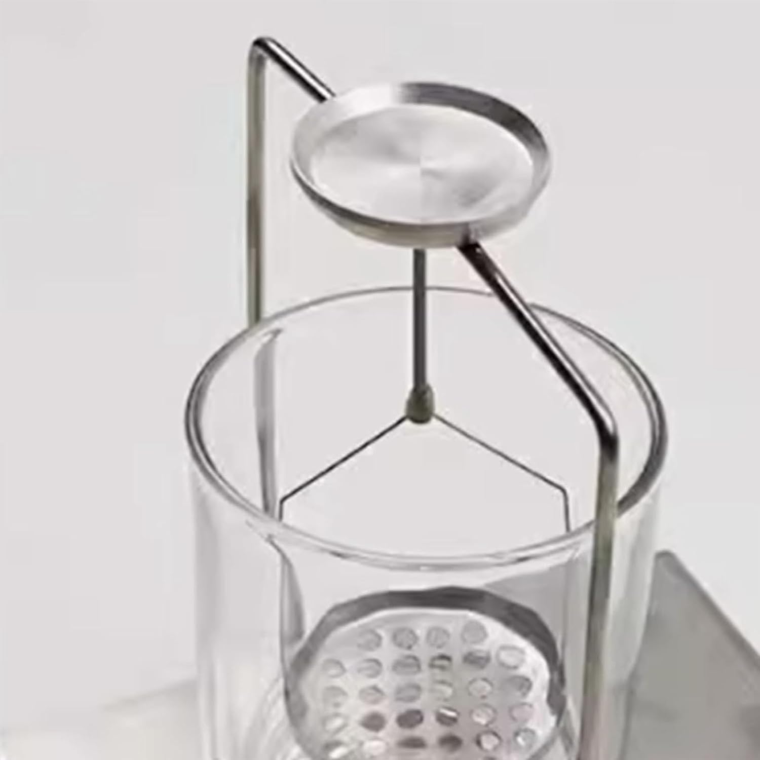 Kit de determinación de densidad, soporte de pesaje hidrostático, medición precisa de la densidad sólida y líquida, acero inoxidable y acrílico, para pruebas de laboratorio