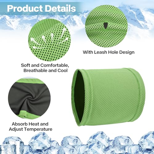 Kühlhalsband für Hunde, Kühlendes Hundehalstuch, Kühlender Hundeschal, Kühlendes Hundehalsband Kühlend, Kühltuch Hund Halstuch Kühlend, Bandana Hunde Halstücher Kühlend, für Kühlung Hund im Sommer