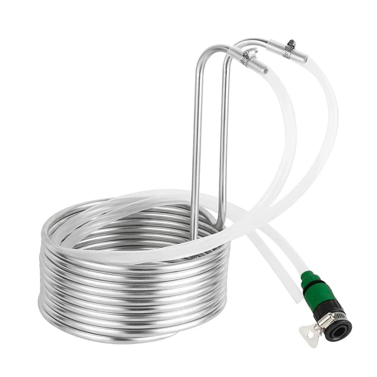 Serpentín De Enfriamiento De Elaboración De Cerveza, Enfriador De Mosto De Cerveza, Enfriador De Inmersión De Acero Inoxidable For Herramientas De Barra De Elaboración De Vino 9,52mm×0,5mm×8m ( Size :