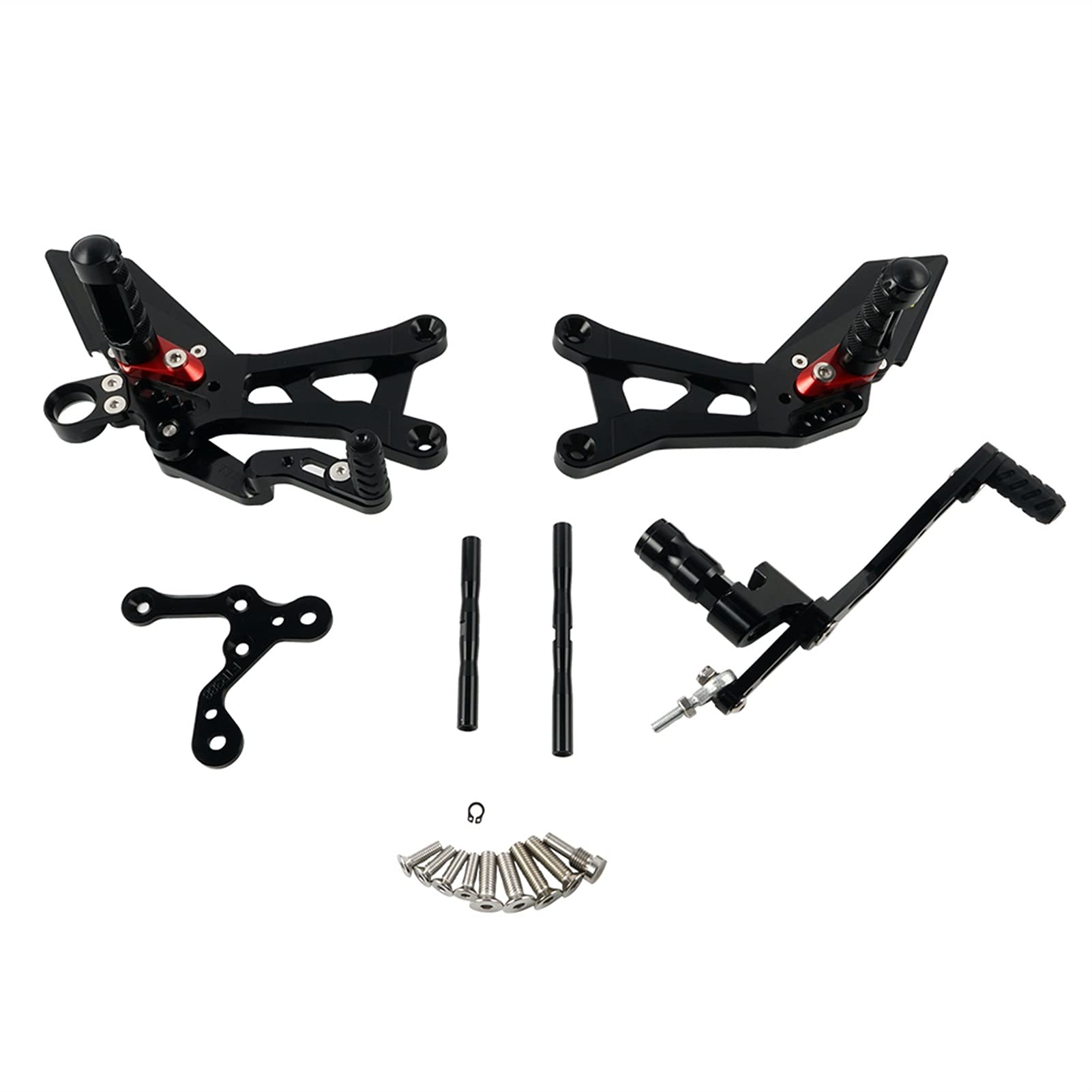 Repose-Pieds Moto YZF R6 Commandes Reculées Fixes en Alu Durable