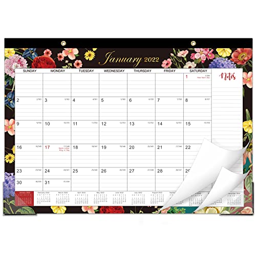 2022 Desk Calendar - Desk Calendar 2022, 12   X 17  , 12 Month Desk Wall Calendar, January 2022 - December 2022, Large Ruled Blocks for Planning and Organizing for Home or Office