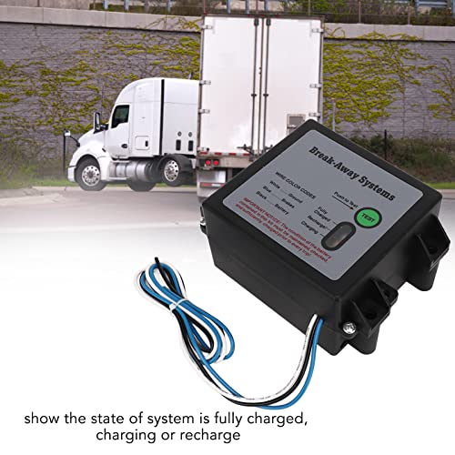 Trailer Breakaway Kit, Universal For 12V Vehicle Trailer Breaks Breakaway Kit Electric Breakaway System Controller Kit With Led Indicator #TOP1