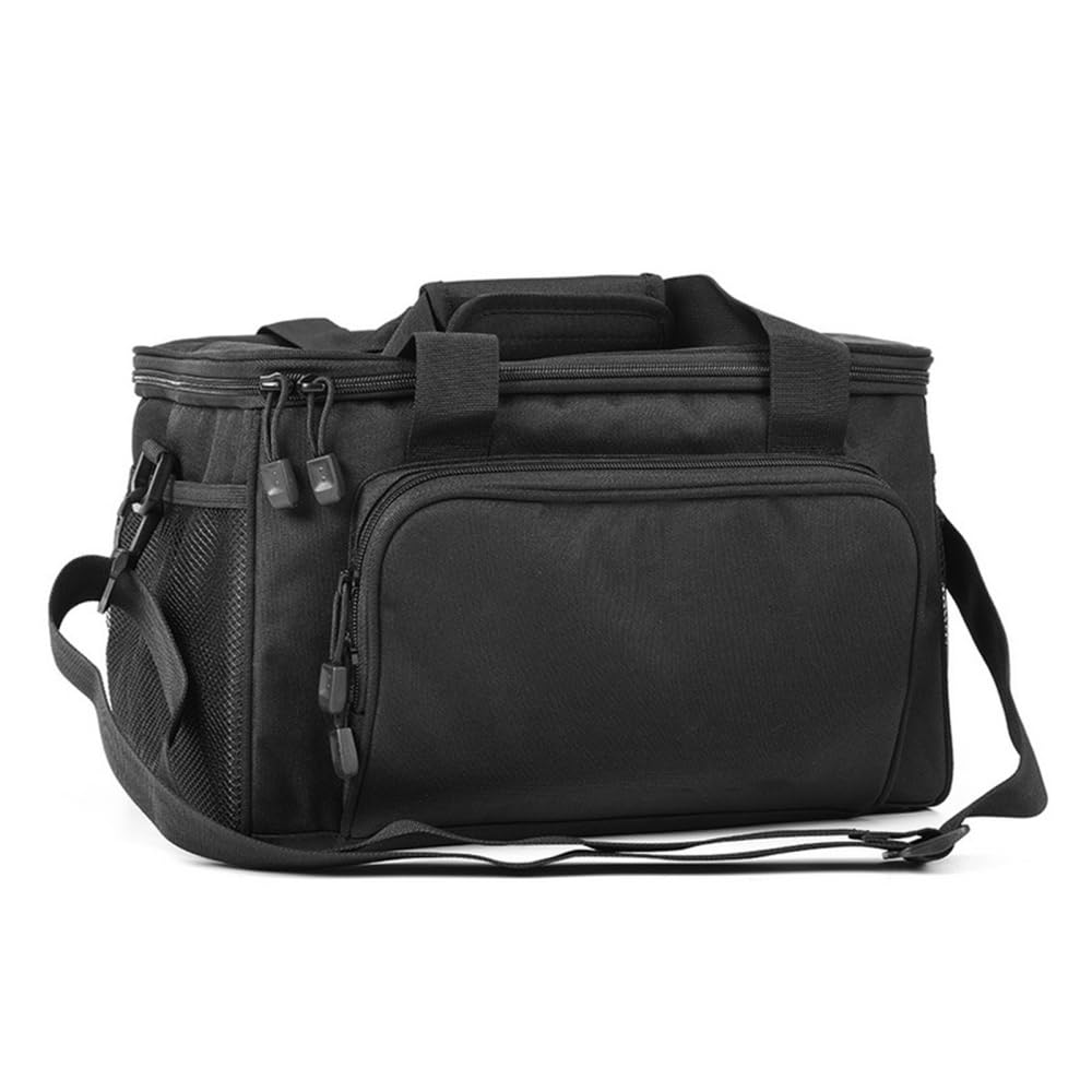 Bolsa para aparejos de pesca, con varios bolsillos, impermeable, para agua salada y agua dulce, Negro , Classique