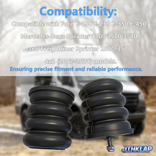 SSF-106-47 Front Suspension Helper Spring Kit Bump Stop Compatible with 1975-2024 Ford E-150 E-250 E-350 E-450, 2007-2024 Mercedes-Benz Sprinter 2500 3500 - Replace SSF10647 by JTHKLAP - Image 3
