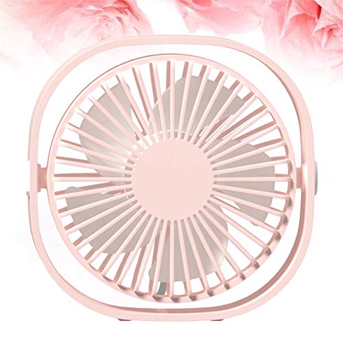 Mobestech Ventilador giratório 360 ° portátil redondo em forma de design Ventilador de 3 velocidades