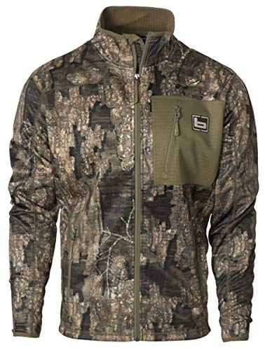 BANDED Men's Hunting Mid Layer Full Zip Fleece Jacket, Timber, Large