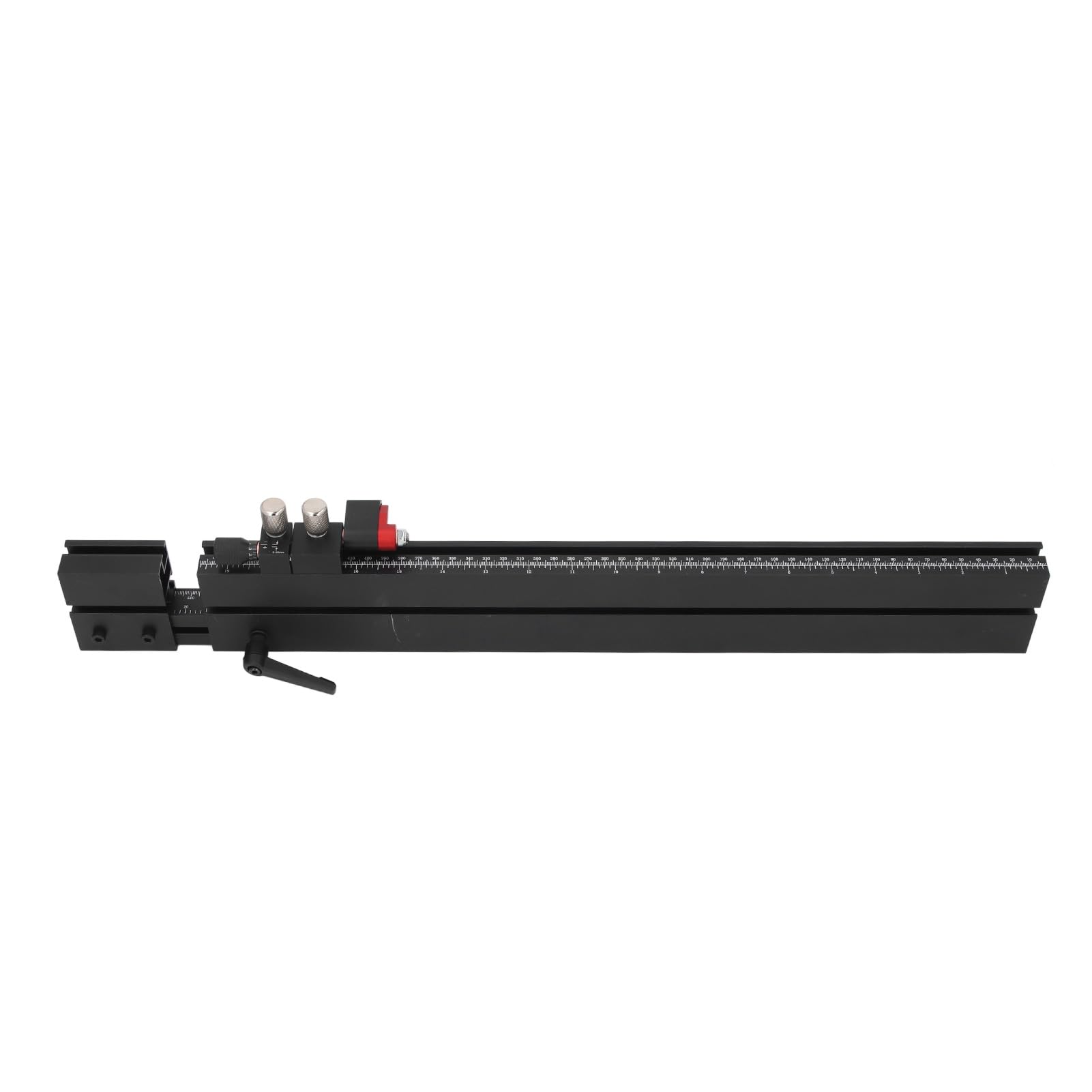 Sxhlseller Przykładnica Ukośna do Piły Stołowej z dwustronną skalą, długość Wysuwana 500-900 Mm, Obróbka o Wysokiej Dokładności, 2 X Uchwyt dla Hobbystów i Rzemieślników