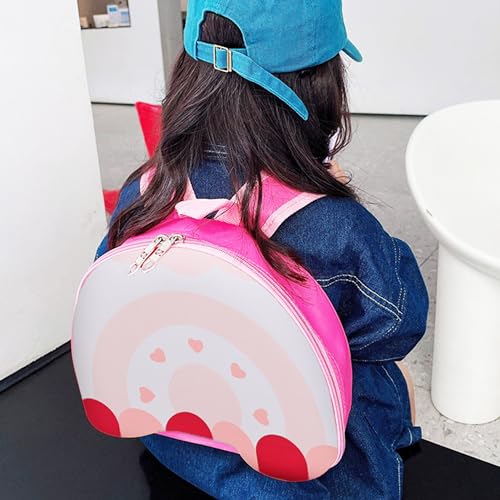 Image of BEMBIKA Kindergarten Bag Korean Style kindergarten backpack Stylish School Bags For Kids curved shoulder straps Perfect Toddler Backpack Design (Roll Cake)