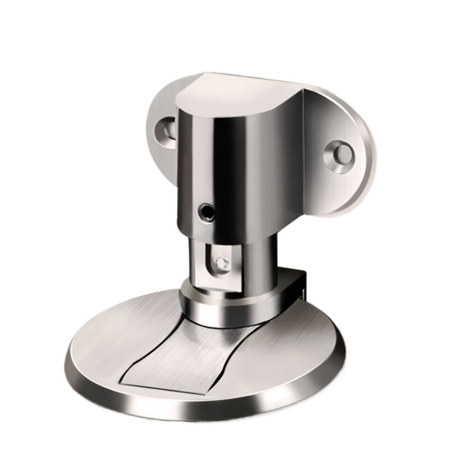 Adjustable Stainless Steel Door Stop Punch-Free Strong Magnetic Door Stopper Invisible Bathroom Floor Door Stop 1Pcs(MZQ-B2)