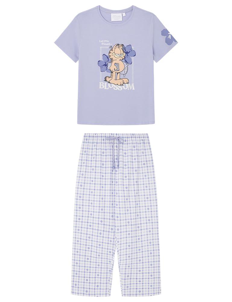 women'secret Women's Spring Break Multilicense Capri Pyjamas Pajama Set