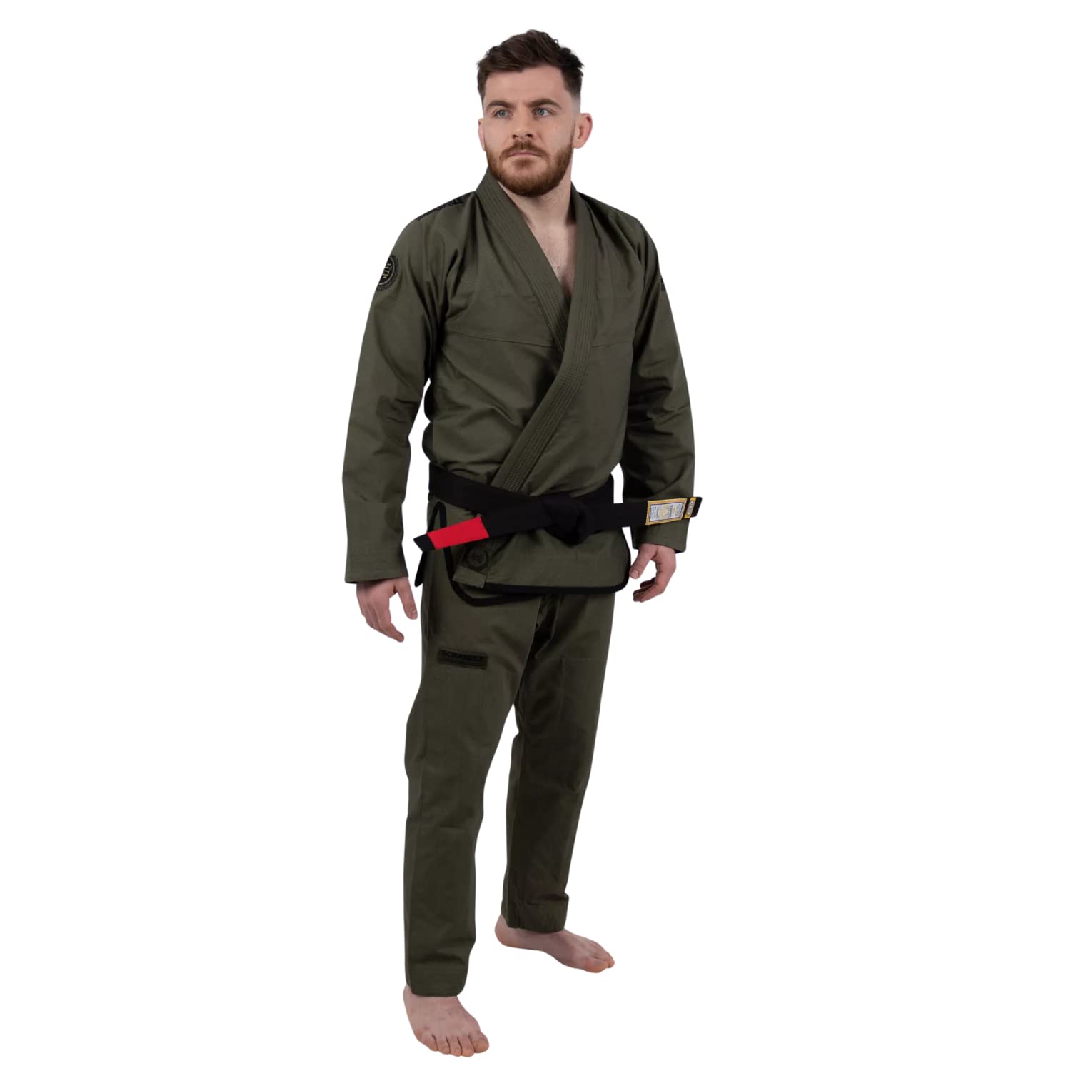 SCRAMBLE Athlete Pro Gi-Green Canvas. Brazilian Jiu Jitsu Uniform For Men. Made From 100% Canvas Cotton, With Lightweight Pearl Weave Top & Ripstop Pants. Training Gi For Martial Arts Sports.