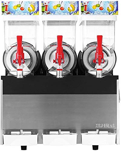 Kolice Kommerzielle Kühlung von Getränken Küchengeräte 3x15L große Tanks Gefrorene Getränkeherstellungsmaschine Kühlen von Eis Slush-Maschine Gefrorene Getränkekühlung Slushie-Maschine – Bild 4