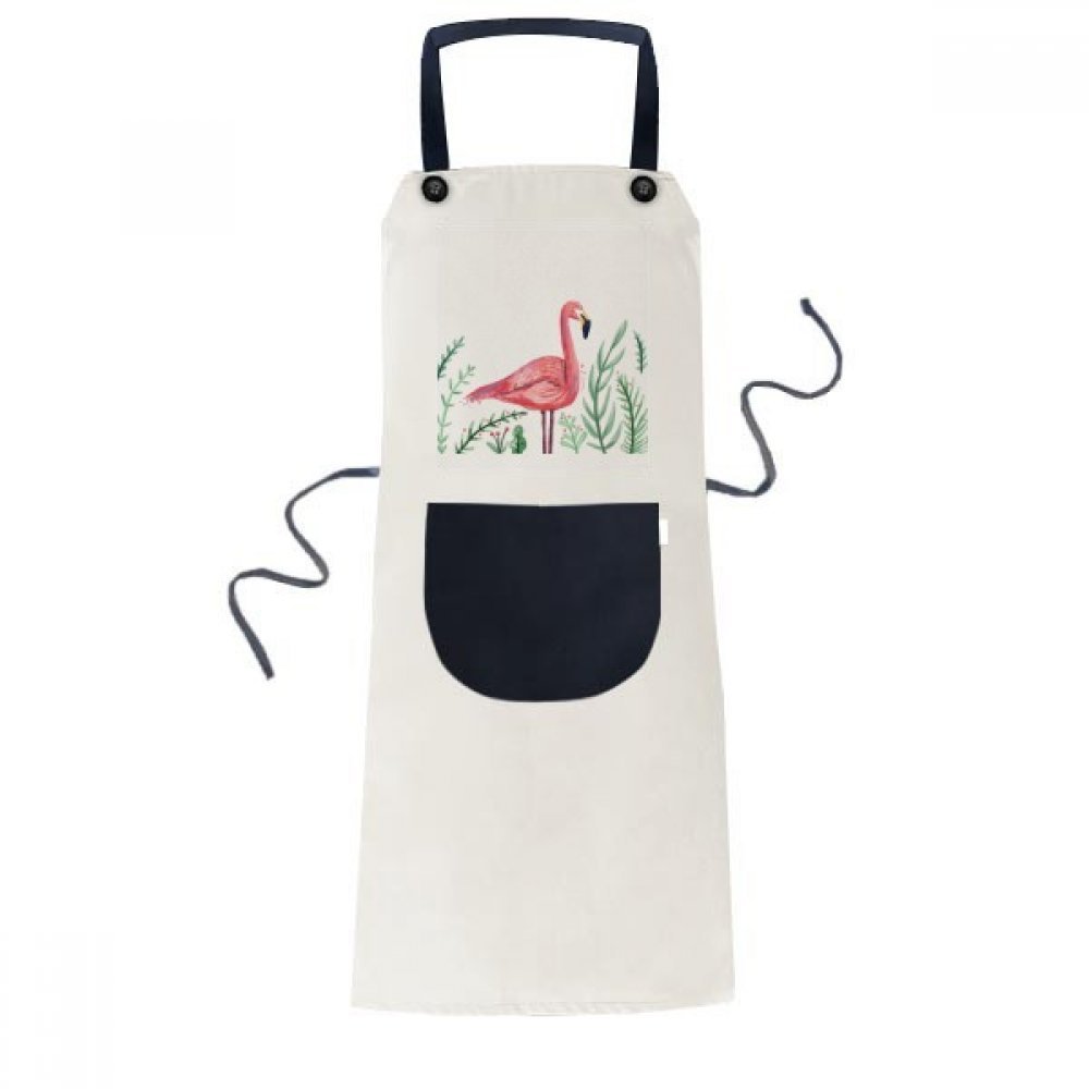 Tablier cuisine beige flamingo pour partager des moments gourmands en famille et entre amis