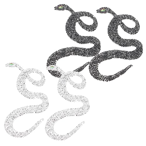 Patchs de réparation de vêtements brodés serpent pour customisation textile