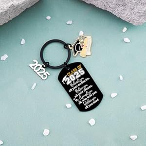 Graduation gifts for her him class of 2025 keychian gift graduation gifts 2025 high school inspirational presents teen boy girls grad present senior high college keyring necklace  urban country home decor