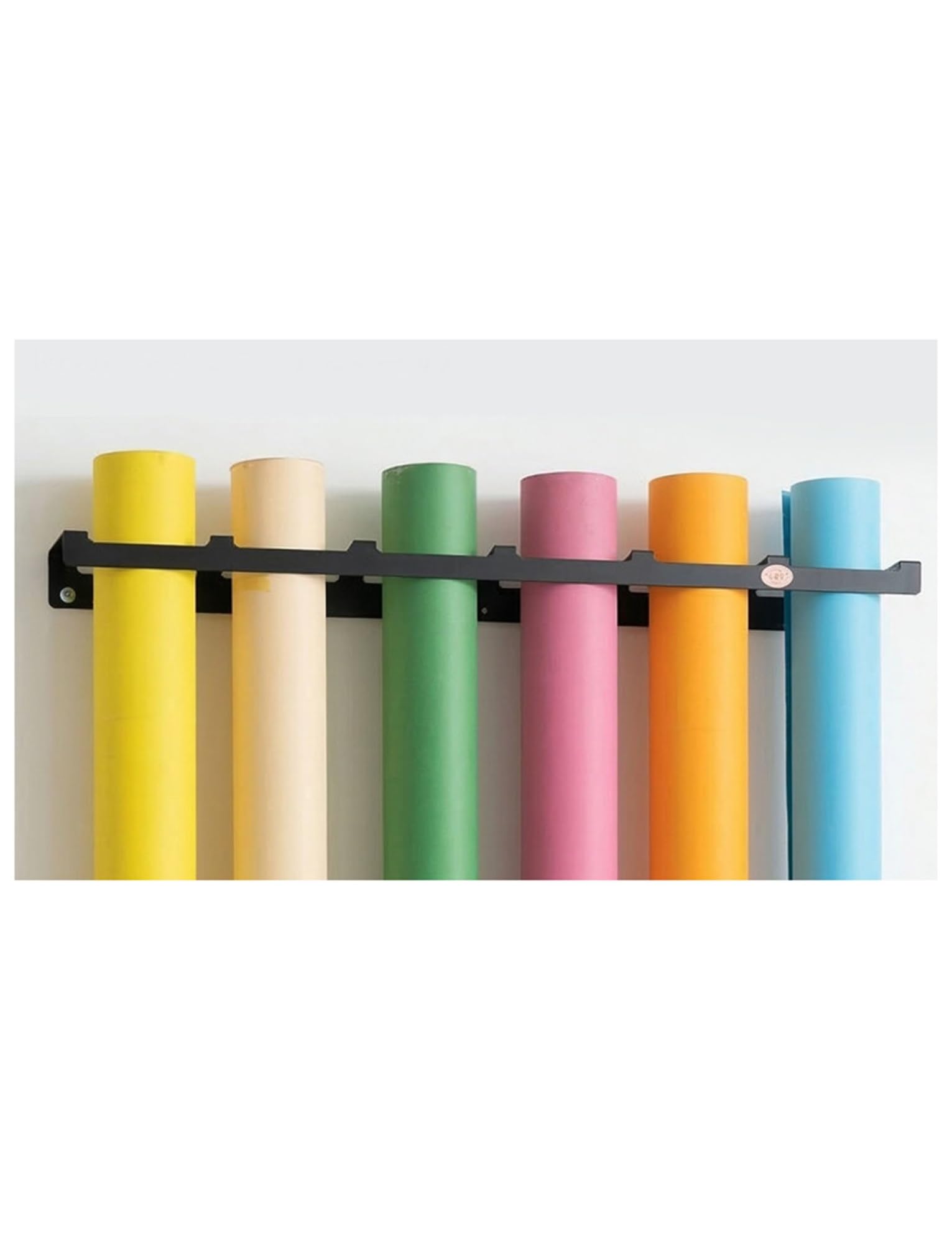 Organizador de almacenamiento para fotografía de papel de fondo, estante de rollo de hierro, soporte de 74 cm para tinte de ventana, tela, mantel de PVC, papel pintado, diseño resistente para un uso