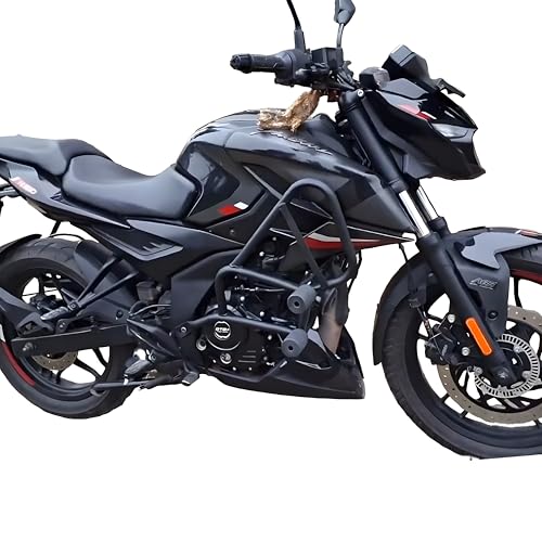 Image of Heavy Duty Frame Slider Crash Guard with 4 Pcs for Baj.aj Pulsar N160 / N250 (Black)