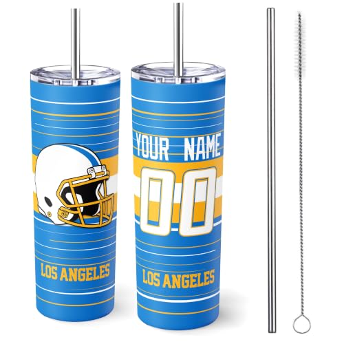 Image of Los Angeles Tumbler 20oz Travel Mug Custom Name and Number Gifts