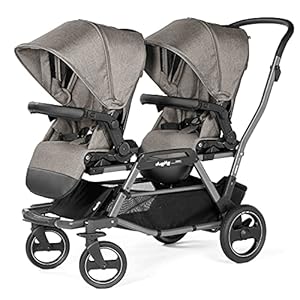 Peg Perego Duette Piroet – Double tandem Stroller – compatible with Primo Viaggio infant car seats – Made in Italy…