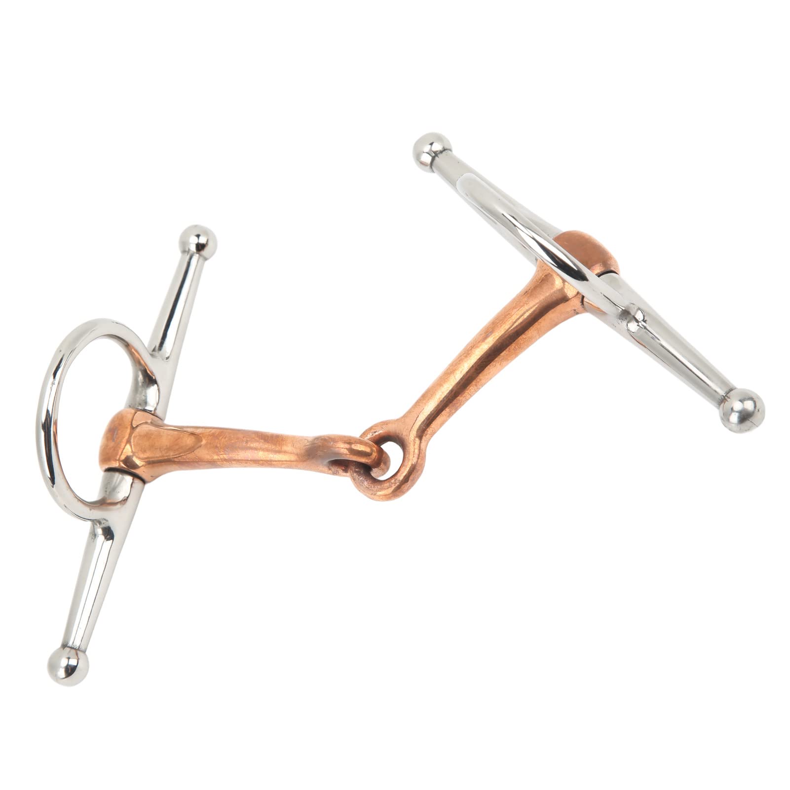 Topyond Filetto con Anello per Guancia Completo in Acciaio Inossidabile 125 Mm Accessori Essenziali per Cavalli da Esterno per Equitazione E Addestramento Attrezzatura per Briglia per Cavalli Western