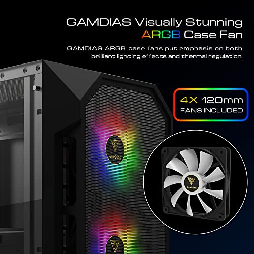 Gamdias AURA GC1 Atx Mid Tower Gaming Computer Pc Case thumb #3