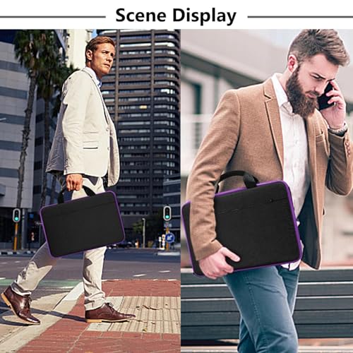 Image of Hseok Laptop Sleeve 13-14 Inch Case Briefcase Compatible with MacBook Neo Pro 14 M5 /M4 /M3 /M2 /M1, All Models 13.3 Mac Air /Pro, XPS 13 14, Most Popular 13 inch-14 inch Notebooks,BK01PU01