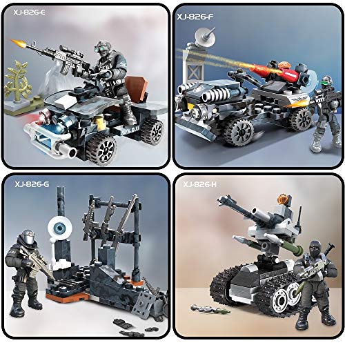 YEIBOBO ! Special Forces Mini Military Action Figure with Weapons and Accessories (Flying Tigers Team XJ-826)