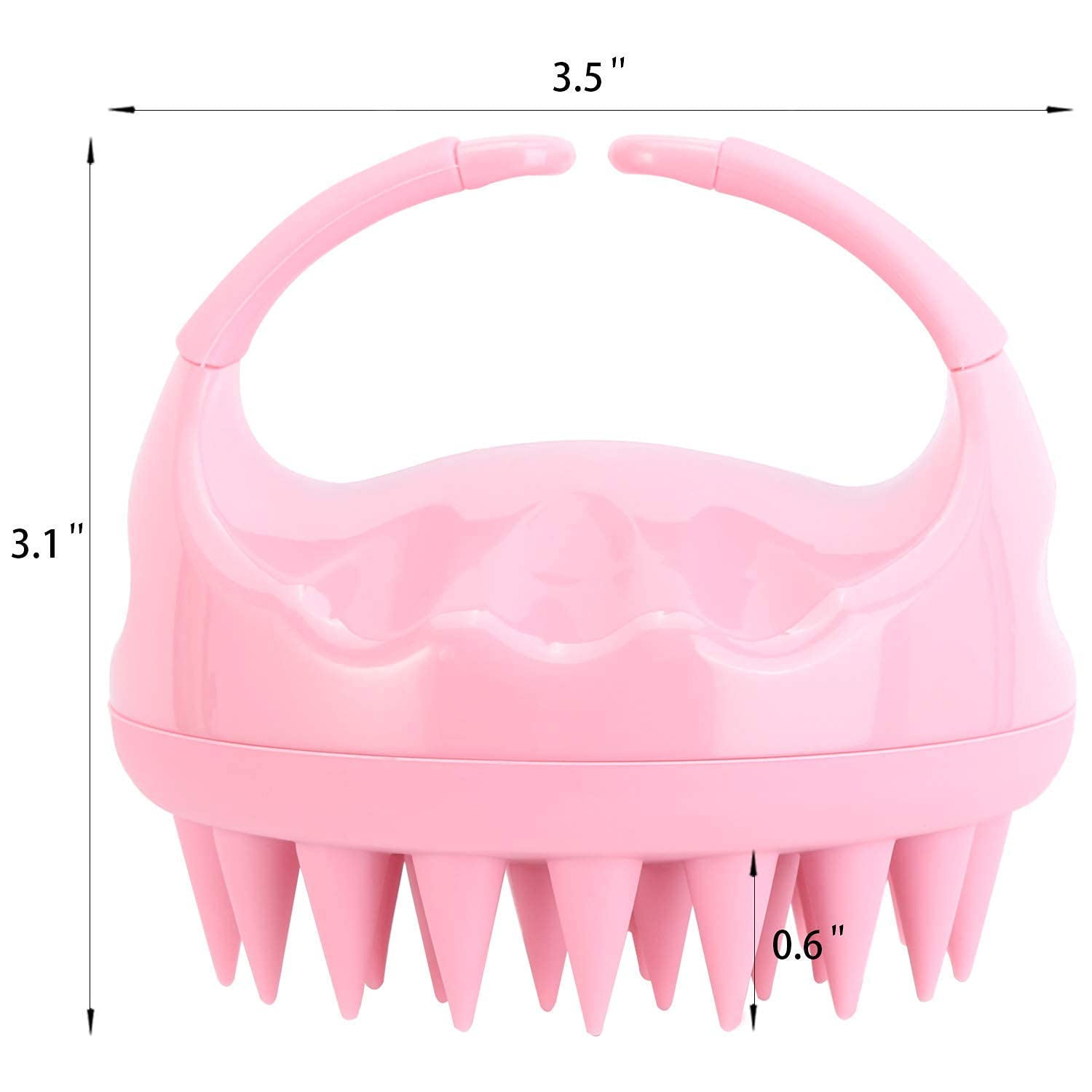 Episkey Handheld Scalp Massager Shampoo Brush - Hair Washing Silicone Head Body Massager, Shower Hair Brush (Lp-110) 2