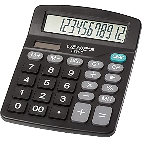 Genie 225 BD - Calcolatrice da tavolo a 12 cifre