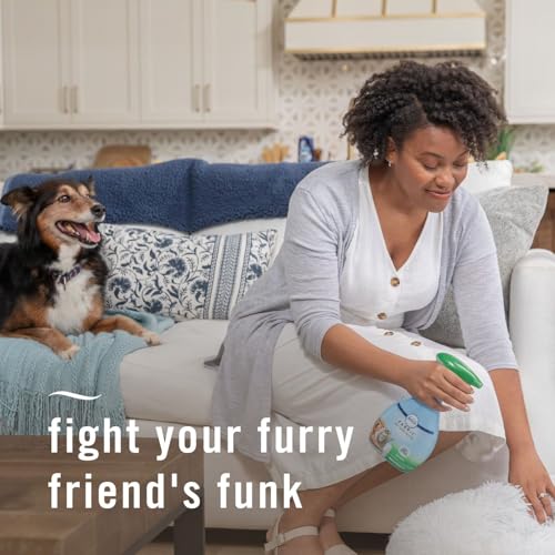 Image of Febreze Fabric Spray Air Freshener, Odor-Fighting Fabric Refresher, Sneaker Balls Alternative, Couch Cleaner, Linen Spray, Multi-Use, Pet Odor Fighter Scent, 23.6 fl oz (Pack of 2)