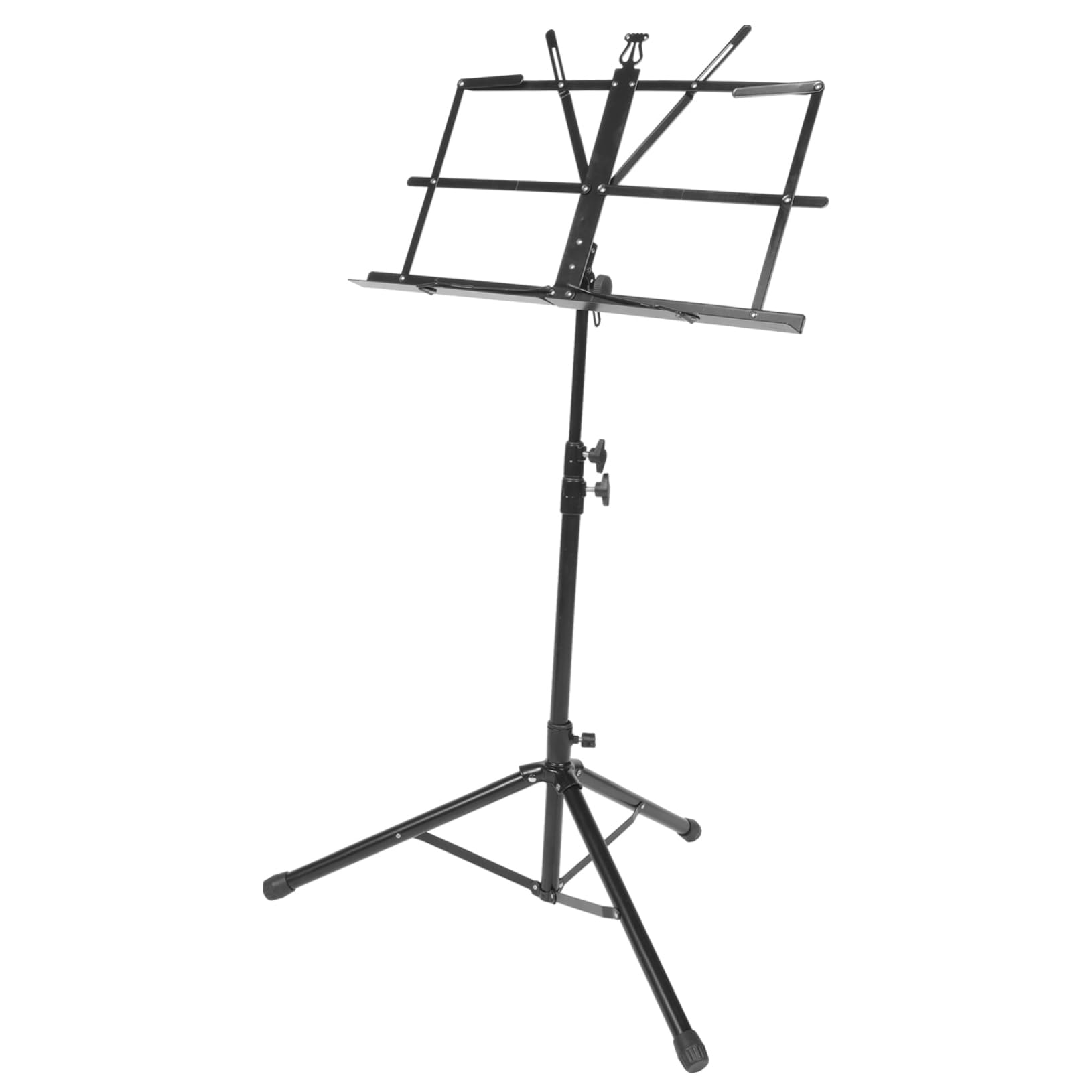 OFFSCH 1Set Height Adjustable Tripod Music Stand Folding Music Score Holder for Comfortable Viewing and Performance Durable and Stable Design for Musicians for Guitars Violins and More