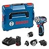Bosch Professional 12V System Akku Bohrschrauber GSR 12V-35 FC - FlexiClick System (inkl. 2x 3.0Ah Akku, Schnellladegerät GAL 12V-40, 4x Aufsätze, L-BOXX)