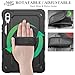 SEYMAC stock Case for Samsung Galaxy Tab S10 Plus/ S9 FE Plus/ S9 Plus 5G Tablet 12.4'' Case with Screen Protector Pencil Holder [360 Rotating Hand Strap] &Stand, Drop-Proof, Black1