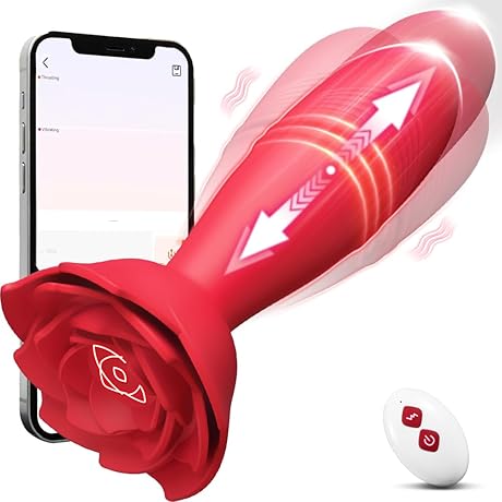 Thrusting Rose Anal Vibrator