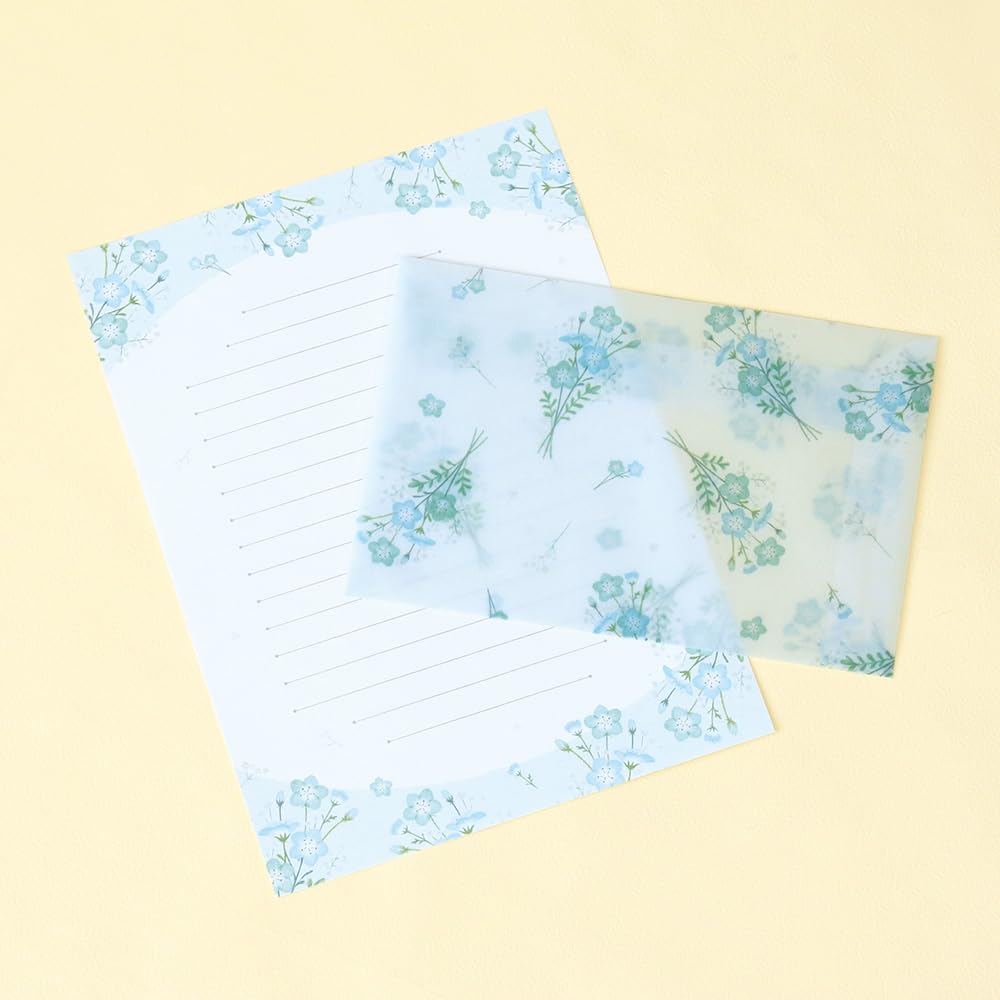 Amazon.co.jp: ラボクリップ レターセット メローデイズ ネモフィラ