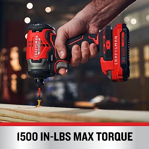 CRAFTSMAN V20 Cordless Impact Driver, 1/4 inch, Bare Tool Only (CMCF813B) - image 4