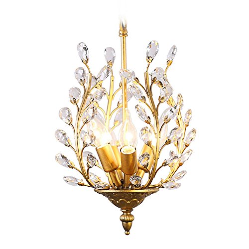 Chambre à coucher chevet plafonnier rétro éclairage cristal suspension