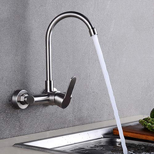 Évier cuisine mural compact acier inoxydable 304 QYYZTQY pour manque de place